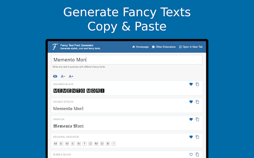 Fancy Text Font Generator