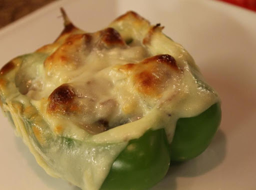 Individual philly cheesesteak peppers