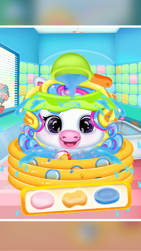 Screenshot Newborn unicorn care game