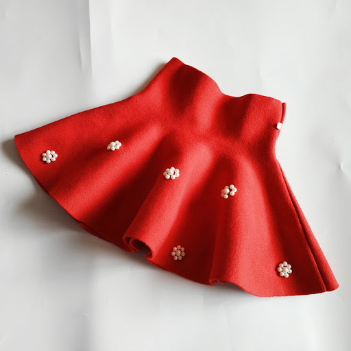 Title 4, Childrens Knitted Mini Skirt, High Waist, Umbr...