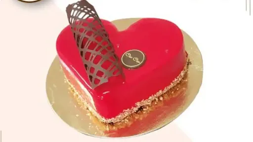 Strawberry Heart Shape Cake Father's