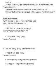 Bawarchi Express menu 1
