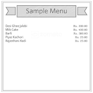 Bikaner Sweets menu 1