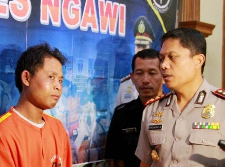 Pembacokan di desa Dawung Ngawi