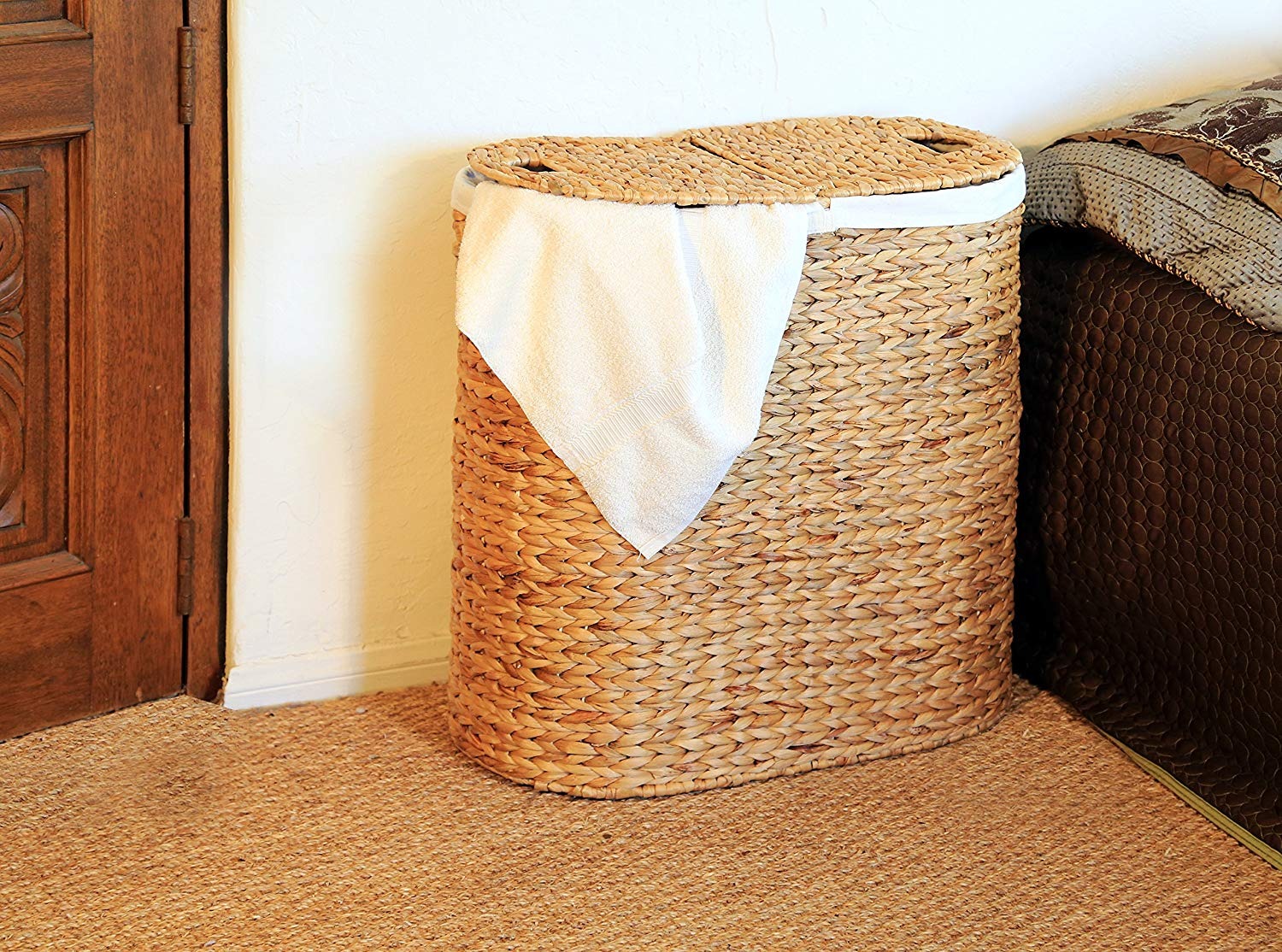 Water hyacinth baskets