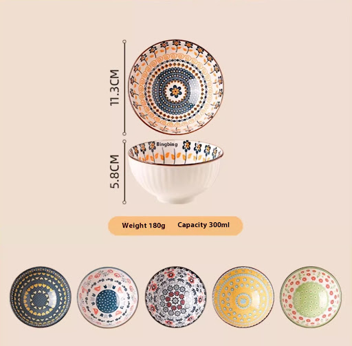 Title 7, Ceramic Tableware Bowl for household use as a R...