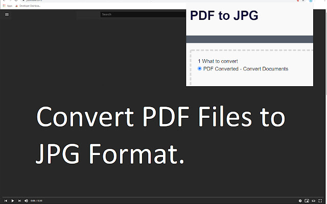 PDF to JPG chrome extension