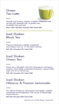 Starbucks menu 4