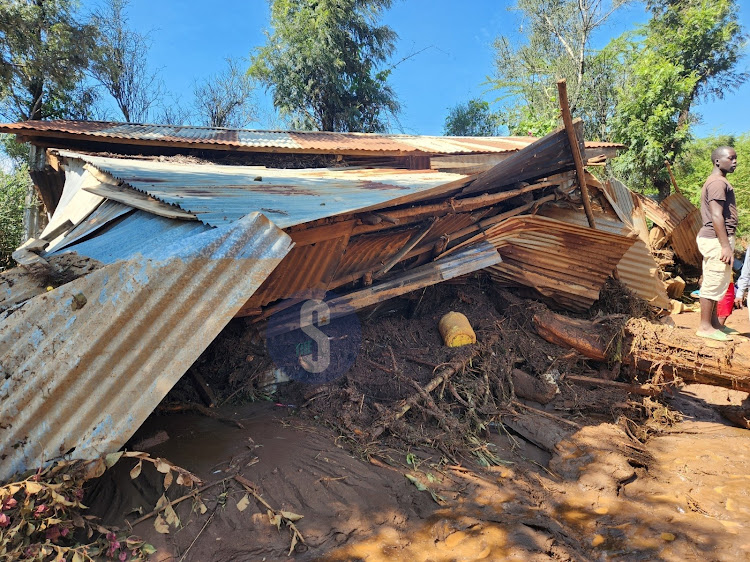 One of the affected homes in Mai Mahiu on April 29, 2024