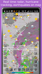 eWeather HD - weather, hurricanes, alerts, radar Screenshot