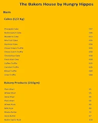 The Bakers House By Hungry Hippos menu 1