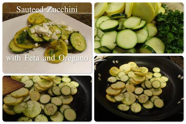 Sauteed Zucchini with Feta and Oregano_image