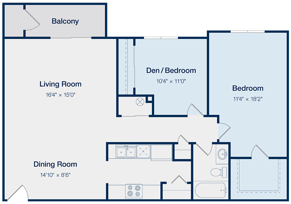 Concord One Bath Floorplan Diagram