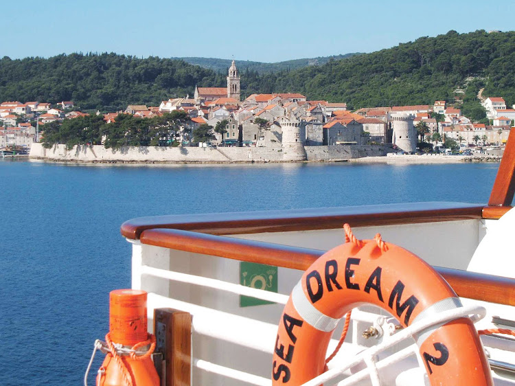 Set sail for Korcula, Croatia, on SeaDream II.