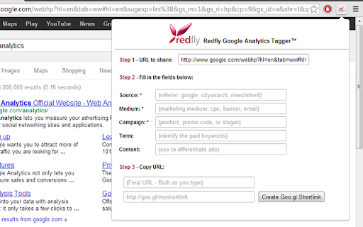 Redfly Tagger for Google Analytics™