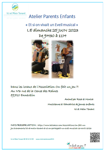Atelier Parents Enfants Eveil musical