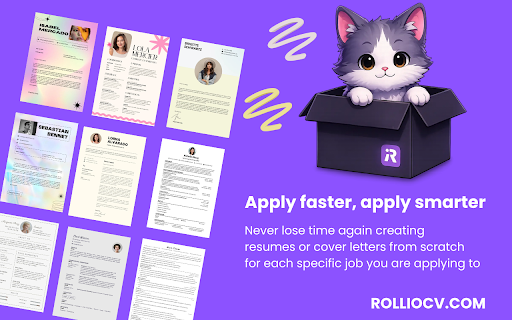 RollioCV | AI Resume & Cover Letter Builder for Every Job Description screenshot 3