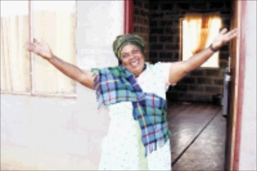 DOGGED: Mbazi Dlamini did not let lack of education get in the way of her battle to have 150 decent houses built at Ceza village in KwaZulu-Natal. 27/05/09. Pic. Thuli Dlamini. © Sowetan.