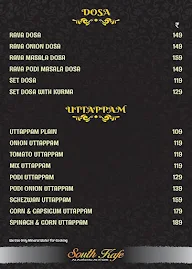 South Kafe menu 5