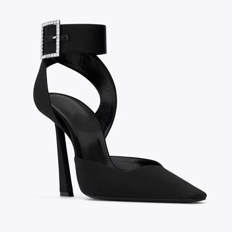 Solid Black Women's High Heels elevate any outfit. Perfect for parties, work, or a night out, these heels add style and 