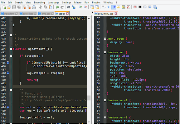 notepad++ multiple view