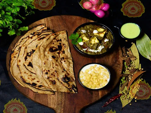 Palak Paneer + Boondi Raita + Choice Of Breads