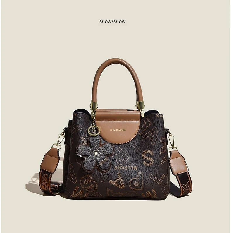 Bolsa Crossbody Retrô de Grande Capacidade, Estilo Clássico e Espaçoso, Perfeita para Uso Diário, Trabalho e Viagens.
