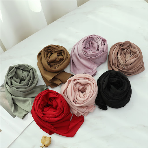 Title 5, Solid Color Silk Scarf Basic All-matching
