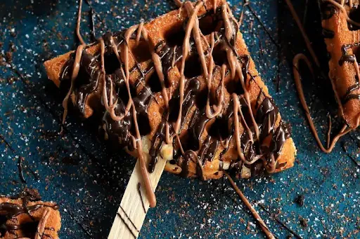 Milk Chocolate Waffle Pop + Nutty Nutella Belgian Waffle