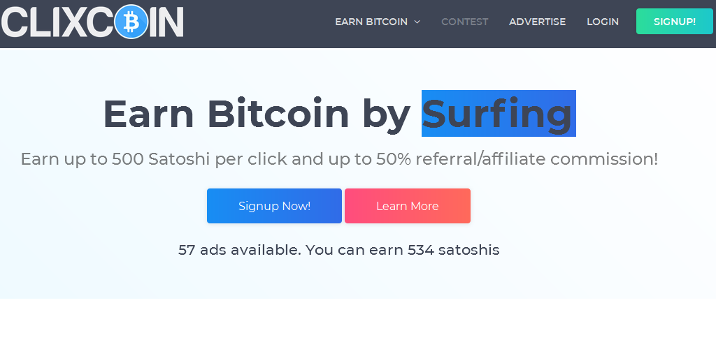 Download Clixcoin Earn Free Btc 200 500 Satoshis Per Day Apk - 