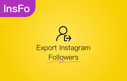 InsFo - IG follower export & analysis tool small promo image