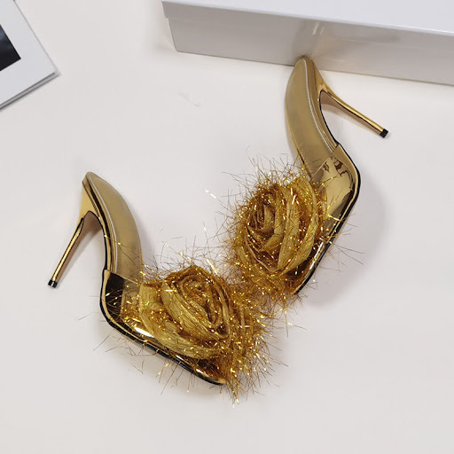 Title 4, One-foot Super High-heeled Single Banquet High-...