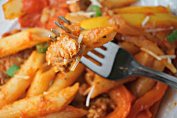 One Pot Sausage Peppers Onions Pasta