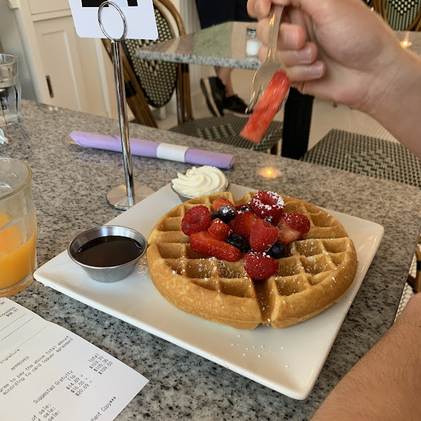 Gluten-Free Waffles at Lilac Pâtisserie