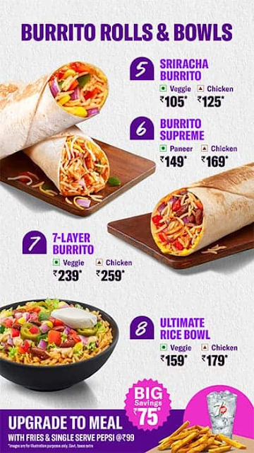 Taco Bell menu 