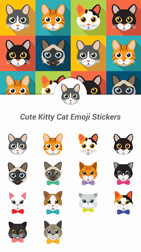 Cute Kitty Cat Emoji Stickers