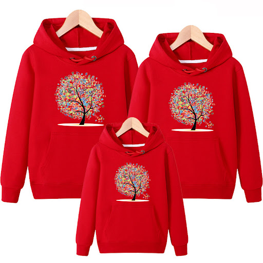Title 4, Family of Three Hooded Sweater Coat, Matching M...
