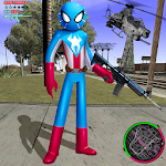 US Spider Capitaine Stickman Rope Hero City Mafia Apk