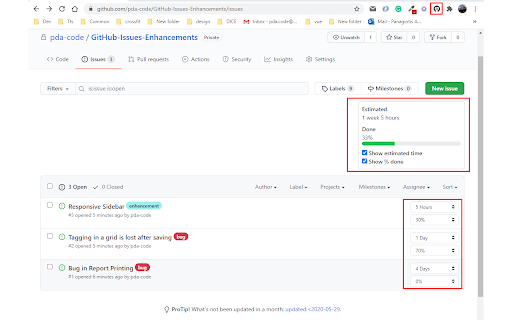 GitHub Issues Enhancements