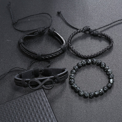 Title 3, Retro Set DIY Braided Leather Bracelet Create y...