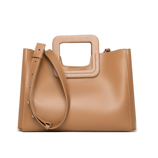 Title 7, Large Capacity Leather Handbag offers stylish a...