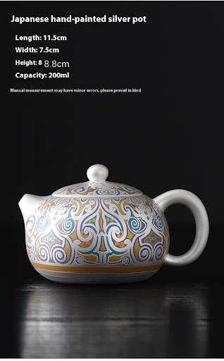 Title 9, He Fu Sen Silver Gilded Fengming Single Teapot