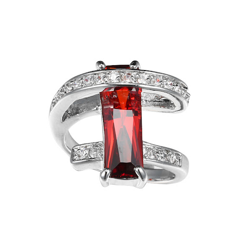 Title 3, New Product Creative Fashion Rectangle Zircon R...