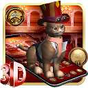 Baixar 3D Steampunk Cute Cat Theme Instalar Mais recente APK Downloader