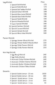 Khichdi Club menu 1