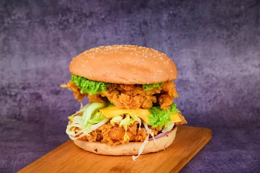 Double Down Crispy Chicken Burger