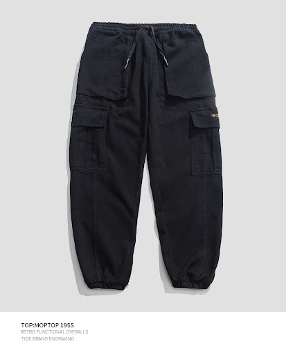 Title 4, Mens Casual Overalls Loose Drawstring Trousers...