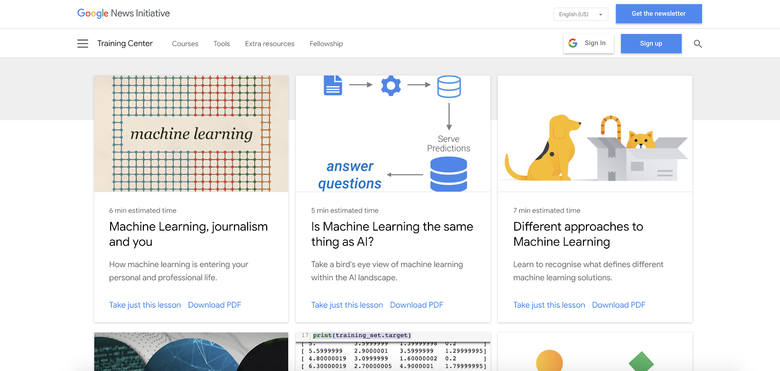 Gambar website Google News Initiative