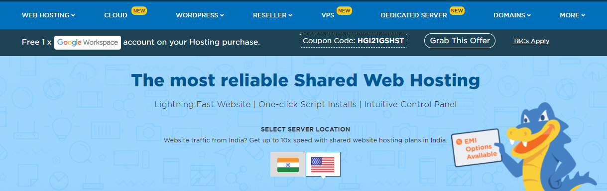 best web hosting company in India