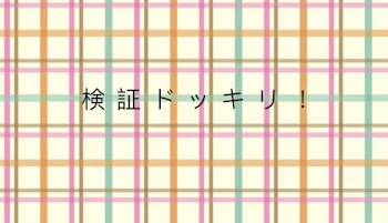 「検証ドッキリ！（リクのも含む）」のメインビジュアル